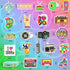DETICKERS 80s 90s Stickers for Water Bottles, 70 PCS Waterproof Vinyl Gifts for Adult Decorations