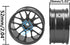 4Pack HIRCQOO Metal Wheel Rims, 12mm Hex Hub, Compatible with 1/10 On-Road Racing Touring Drift Car, Width 26mm, Black