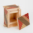 Bits and Pieces Detailed Mosaic Secret Puzzle Box, 7 Step Solution Wooden Money Box Brainteaser Game