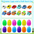 ISTOOLL 12PCS Pre Filled Easter Eggs Car Gifts for Kids with Pull-Back Cars Easter Basket Stuffers Easter Eggs Hunt