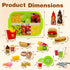 Taken All 26PCS Set 3 4 5+ Pretend Play Kitchen Food - Dessert Toys with Hamburger, Hot Dog, Fries, Drink & Tray