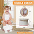 Portable, Foldable Potty seat for Toddler, Training Toilet Seat Emergency Toilet The Bottom Has the Function of Storing