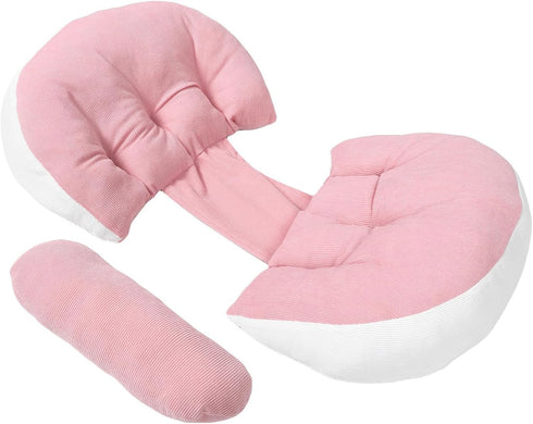 SUPVOX Maternity Body Pillow U-Shaped Small Pregnancy Pillow for Pregnant Women Side