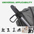 Generic 2 Pack, (11+ lbs Stroller Hooks for Bags Heavy Duty Stroller Clips with One-Hand Opening, Non-Slip Hooks