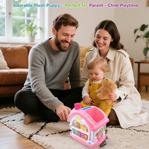 1+ 9-in-1 1st 1 2 3 Toys for Year Old Girls Montessori Musical Toddler Activity House with Lights, Sounds, Bilingual