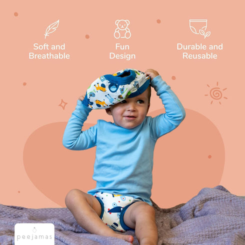 Peejamas Toddler Daytime Trainers - Easy Clean Potty Training Pants