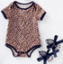 Leopard Romper Clothes Set for 20-22 Inch Reborn Baby Dolls, Newborn Girl Bodysuit Toy