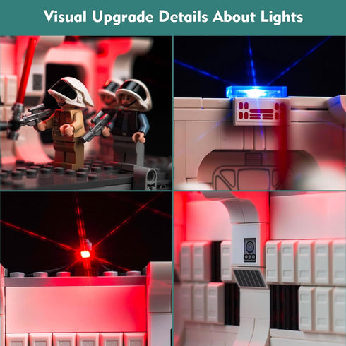 VONADO LED Light Kit for LEGO Boarding The Tantive IV 75387 (No Models Only Light) Creative Lighting Set Accessories