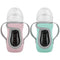 Beautyflier Set of 2 Reusable Glass Baby Bottle Insulator Adjustable Sleeves with Double
