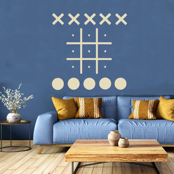 Magnetic Tic Tac Toe Wall-Mount Game, Board Games,Game Room Decor,Kids&Adults Indoor Party