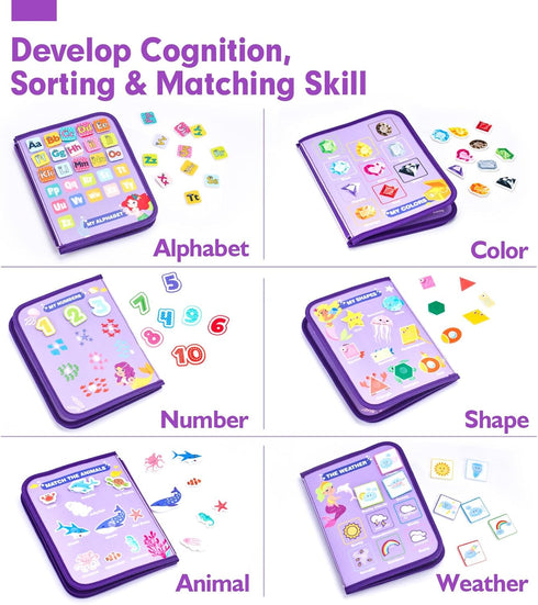 3 3rd 8 1 3 hahaland Busy Board Montessori Toys - Year Old Girl Gifts Bithday Gift Ideas - in Preschool Learning