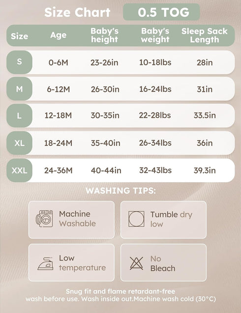 0-6 100% 2-Way 0.5 3 Pack, Yoofoss Baby Sleep Sack Months Wearable Blanket for Babies Organic Cotton Zipper TOG Toddler
