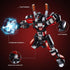 Wanderer Mech Building Blocks Set for Adults - Dark Robot Model Kit with 2 Multiple Weapons, 585 Pcs