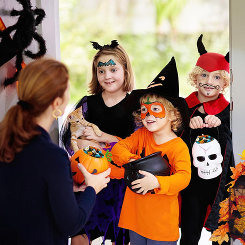 JUNEBRUSHS 65 Pcs Halloween Mini Erasers for Kids, Cute Bulk Erasers for Halloween Party Favors, Fun Ghost Bat Pumpkin