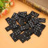Set 12 Pack Kicko Mini Wooden Dominoes - - Miniature Classic Board Games - Small Blocks, Educational Toys, Game Tiles