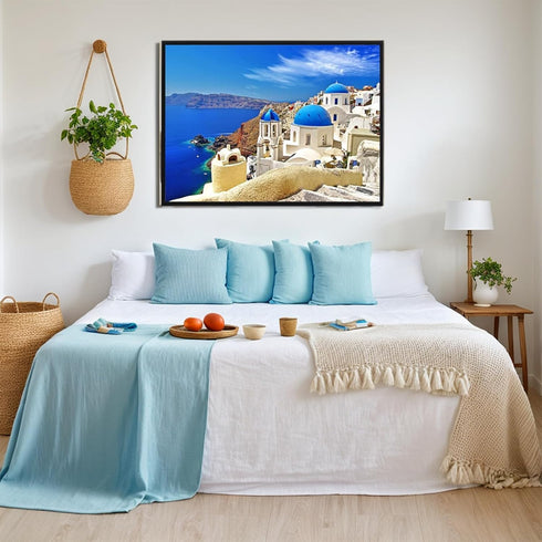 Puzzles for Adults, 1000 Pieces Jigsaw Puzzles for Kids, Aegean Sea, 27" x 20" Challenging Game Toy.