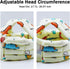Adjustable Infant Baby Safety Helmet & 3 Pairs Knee Pads, Soft Cotton Cushion Toddler Protector Cap for Crawling,