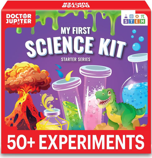 Doctor Jupiter My First Science Kit for Kids Ages 4-12, STEM Learning & Educational Toys, 50+ Experiments