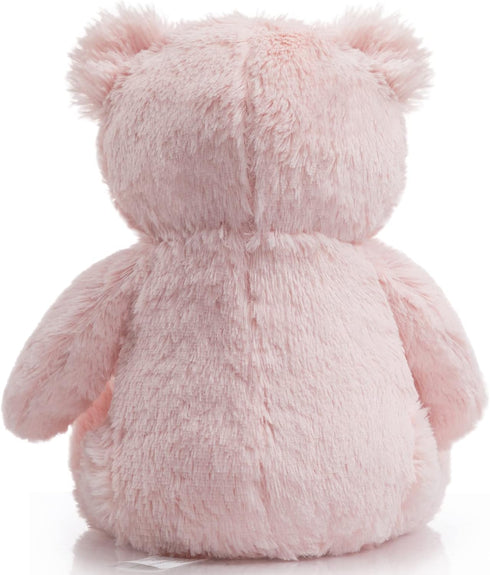 Super Color Teddy Bear Stuffed Animal - Plush Toy for Children, Girlfriend, Family, Baby Shower, Birthday (Pink 14 in)