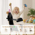 PGONEEE Booster Seat for Dining Table,Toddler Kids Boys Girls Portable PU Waterproof Travel Baby Boosters Increasing
