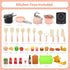 Set, Set Set CUTE STONE Play Kitchen Accessories Kids Cooking Toys with Play Pots and Pans, Electronic Induction