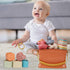 5 in 1 Montessori Baby Toys for 6-48 Months - Stacking Cups, Rings, Soft Animals, Blocks Set for Toddlers 1-3 Years