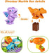 Kid Marble Run Building Blocks - Dinosaur Maze Puzzle Set, Compatible with Major Brands for Ages 3-8, 67PCS