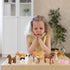 ONEST 13 Pieces Mini Dog Figurines Playset, Hand Painted Realistic Detailed Plastic Puppy Figures for Kids