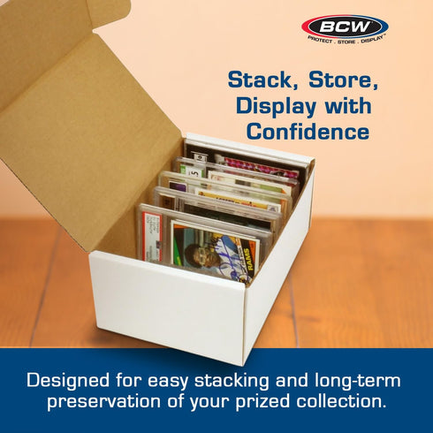 BCW Graded Card Storage Box - 1 Pack Sports & Trading Card Holder
