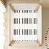 miaozhen 1 Pack 52x28 Cotton Baby Crib Sheets Soft Comfy Simple Line Art Black and White Piano Keys Boy Girl Crib Sheet