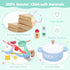 63PCS Set, Set, Sets SIMPLIPLAY Wooden Play Cooking Play Kitchen Accessories, Montessori Kitchen Play Food for Kids