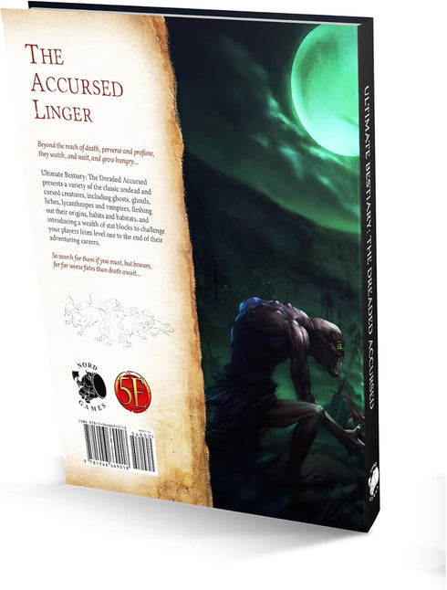 Ultimate Bestiary: The Dreaded Accursed - Hardcover RPG Supplement Book, Classic Undead & Cursed Creatures