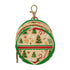 Christmas Elements Round Pacifier Storage Case with Zipper, Portable Pacifier Case for