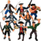 ArtCreativity Pirate Action Figures Playset, Set of 8 Plastic Pirates Figures in Assorted Poses, Toys for Kids