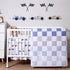 SmoothNovelty 5 Pcs Cars Theme Baby Crib Bedding Set Include Checkered Crib