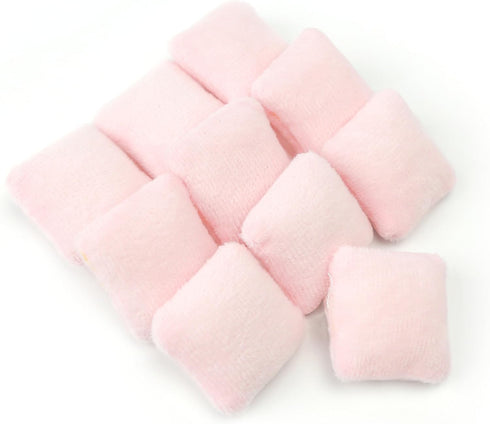 10Pcs 1:12 Set Mini Cushions Pink Pillow for Tiny Decoration Furniture Model Scale Miniature Dollhouse Sofa Pillows