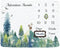Baby Monthly Milestone Blanket for Boys & Girls, Soft Flannel Photography Background Prop, Mountain Design