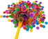 Chips,6-Pack& 600 6 Bins,Counting JUNWRROW Magnetic Bingo Wand with Metal Chips, Color Metal Chips-for Large Group