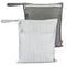 2Pcs Wet Dry Bags for Baby Cloth Diapers, Waterproof Washable Reusable with Two Zipper Pockets for Travel, Gym, Beach