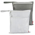 2Pcs Wet Dry Bags for Baby Cloth Diapers, Waterproof Washable Reusable with Two Zipper Pockets for Travel, Gym, Beach