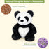 SuzziPals Heatable & Coolable Panda Stuffed Animals, Cute Microwavable Heating Pad Plushies for Soothing