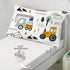 Set 4-Piece Set Toddler Bedding for Boys - Truck Bedding Comforter for Kids, Soft Comfort Construction Vehicle Bedding