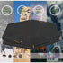 5-Meter 60L 52W 9" Outdoor Hexagonal Sandbox Cover with Two Night-Vision Reflective Handles and Webbing Loops
