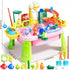 Pupu Pig 360 Summer Water Table Play Sink Toys for Toddlers, Kids Play Kitchen Sink with Running Water, Electric