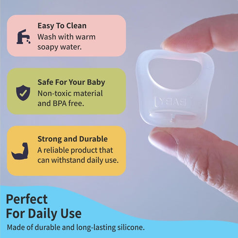 MAM-Compatible Silicone Pacifier Adapter Rings