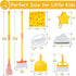 Set, 8 Set, Masthome Kids Cleaning Piece Cleaning Toys Includes Mop, Broom, Brush, Dustpan, Microfiber Cloth, Cleaning