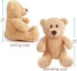 BenBen Teddy Bear Stuffed Animals, 8 inch Teddy Bear Bulk, 2 Pack Baby Bear Plush Toy for Baby Shower Decoration, Gift for Boys Girls, Girlfriend, Birthday