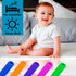 Hollow Teething Tubes, Soft and Durable Baby Teether with Brush, 6-Pack Teething Toys for Babies 6-18 Months Silicone