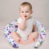 Floral Nursing Pillow Cover, Soft Breastfeeding Pillow Cover Purple, Removable Nursing Covers for Breastfeeding
