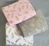 American Baby Company Heavenly Soft Chenille Fitted Contoured Changing Pad Cover, Sparkle Gold Feather on Pink